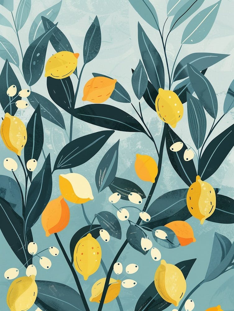 Lemon Tree Flat Illustration 6
