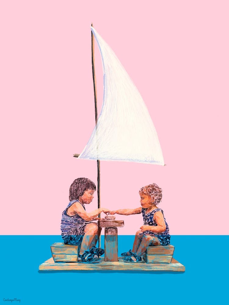 Kids In A Boat