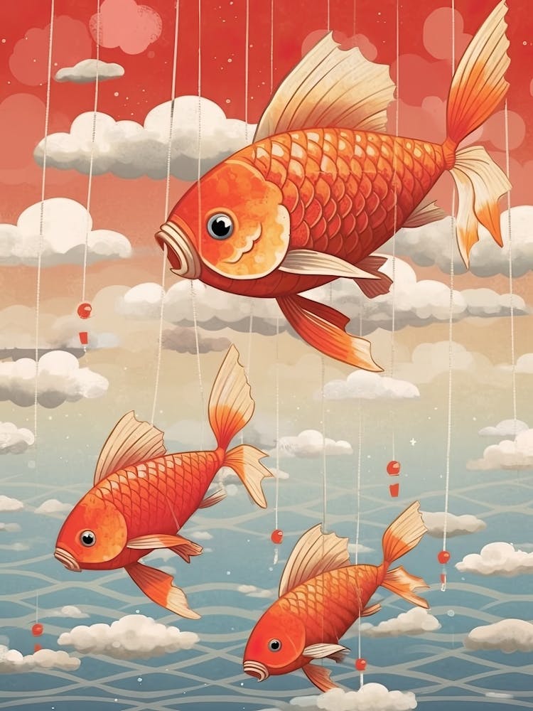 Carp Streamers Japanese Kitsch 3