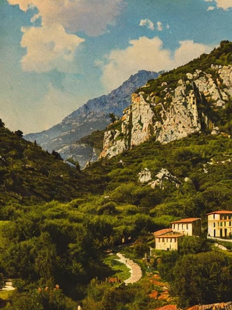 Arcipelago Di La Maddalena National Park Italy Vintage Poster