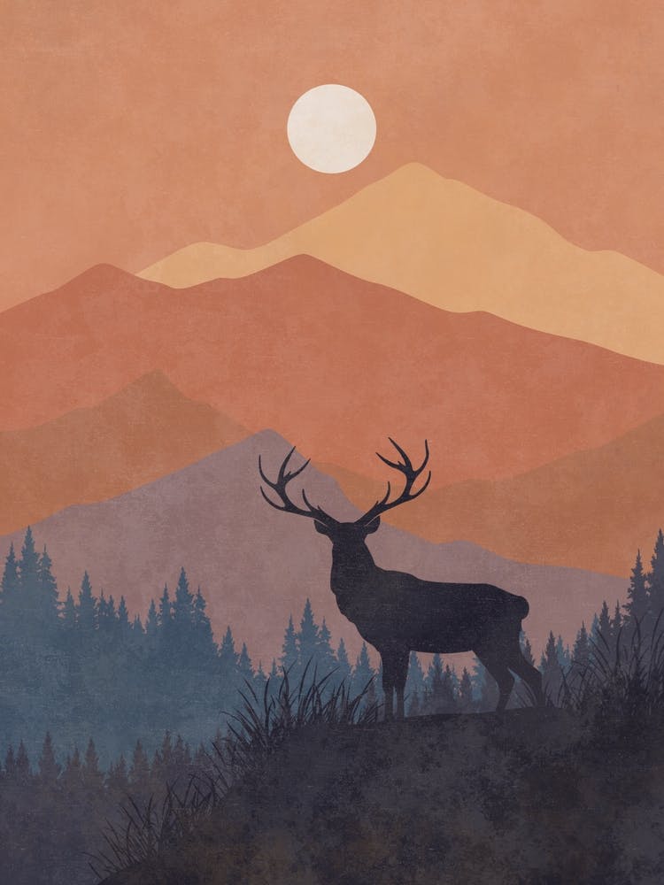 Deer In The Mountains 10