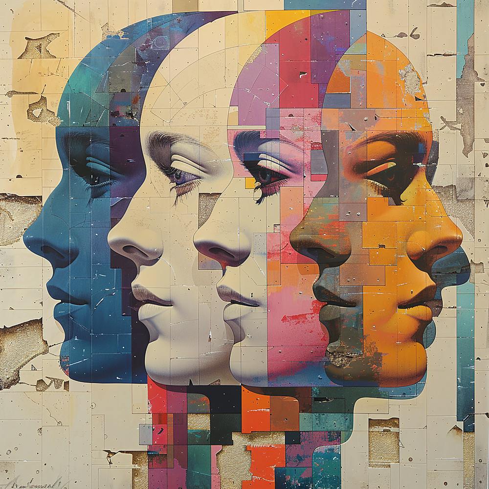 'Faces' - city wall art, colorful wall art, home decor, minimal art, modern wall art, wall art, wall decoration, wall print colourful wall art, decor wall art, digital art, digital art download, interior wall art, downloadable art, eclectic wall, fantasy wall art, home decoration, home decor wall, printable art, printable wall art, wall art prints, artistic expression, contemporary, modern art print,