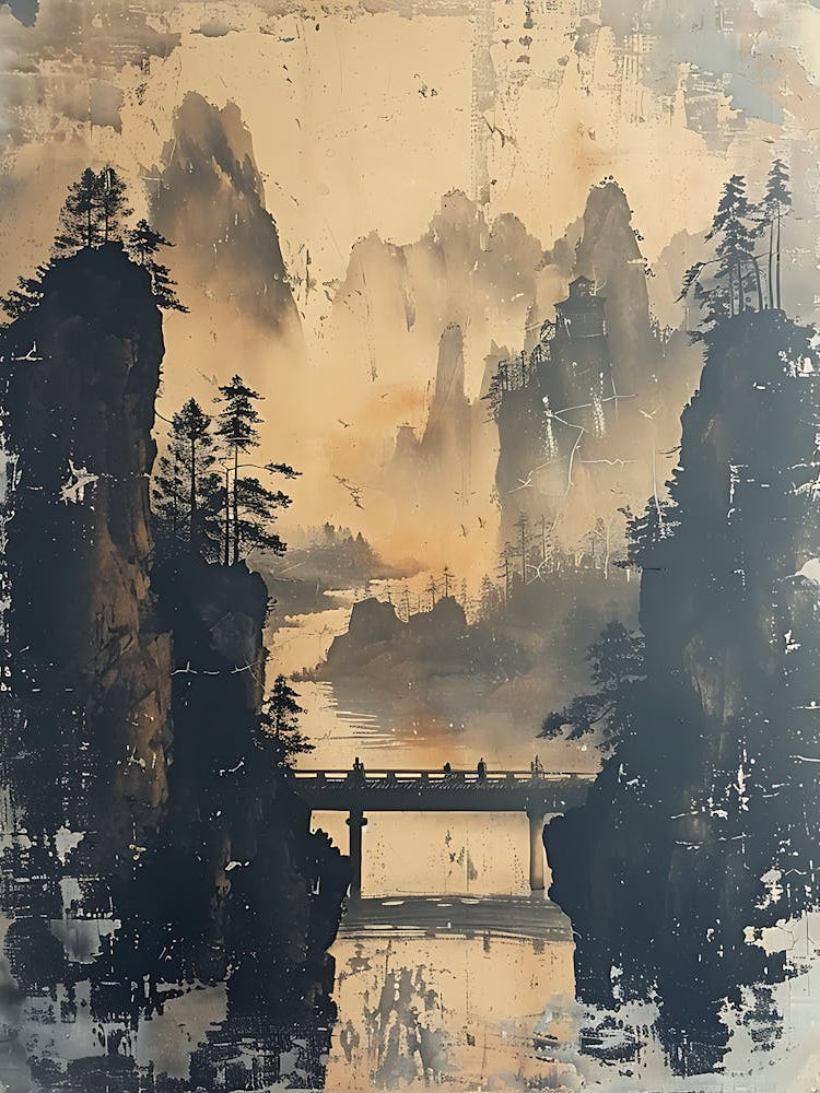 Antique Chinese Landscape Painting 10
