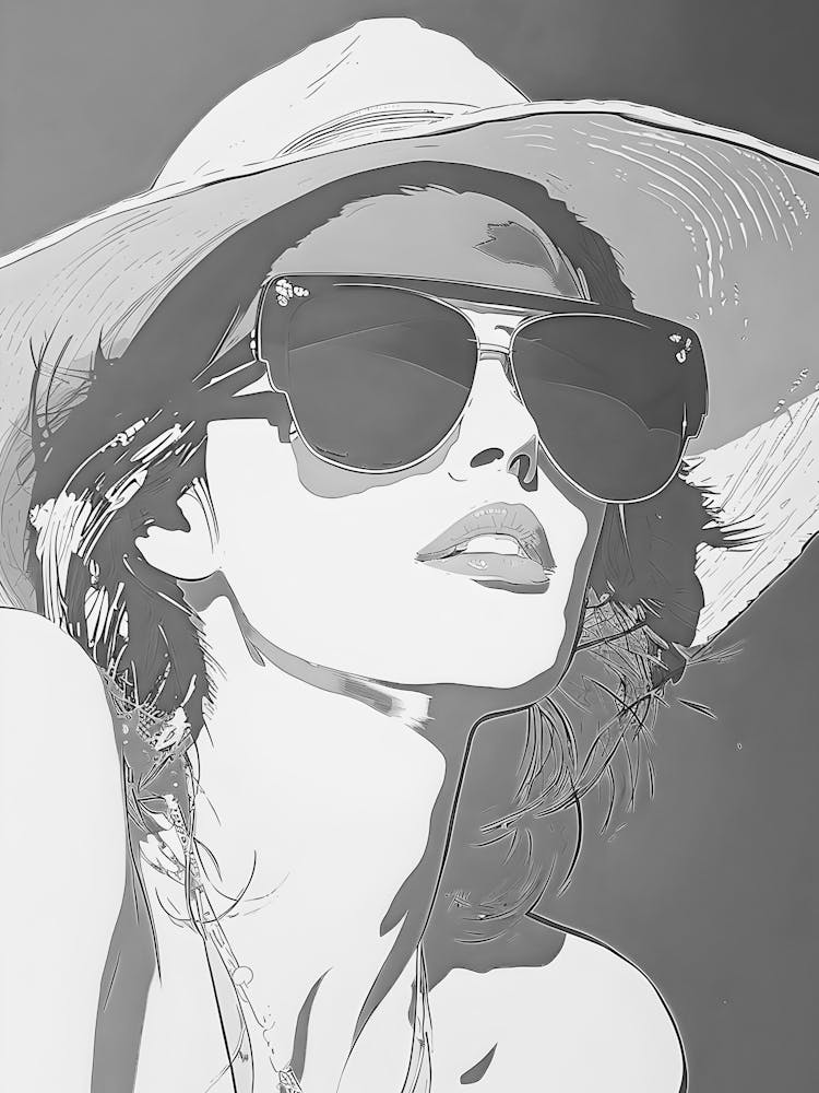 Portrait Of A Woman In Sunglasses 1