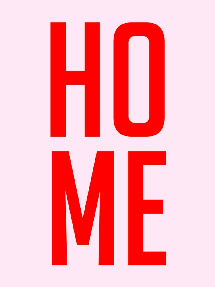 Home Typography Red and Pink