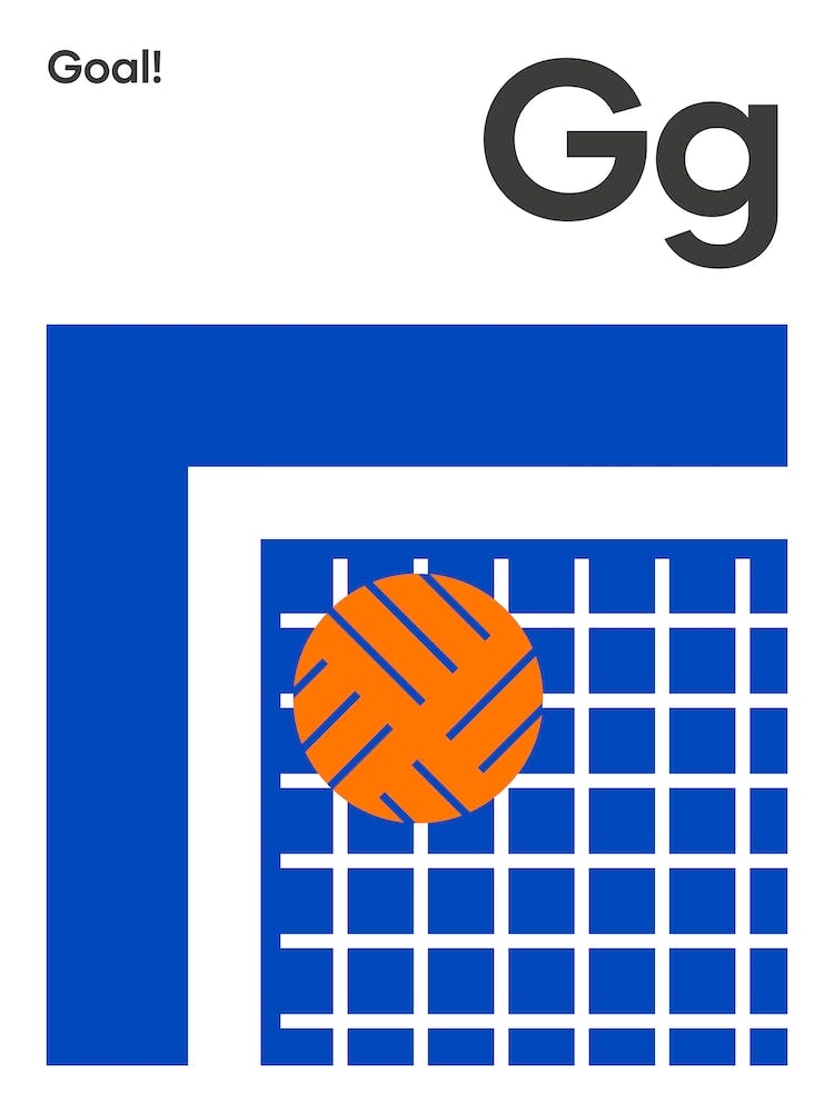 Football Net Goal Dark Blue