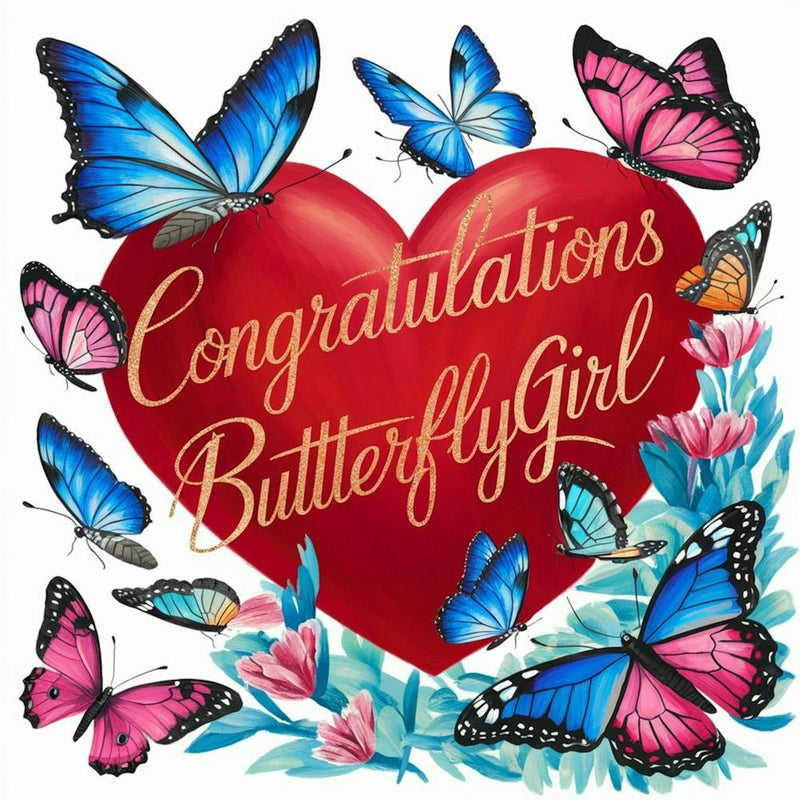The Centerpiece Is A Gold Script That Brilliantly Spells Out Congratulations Butterflygirl