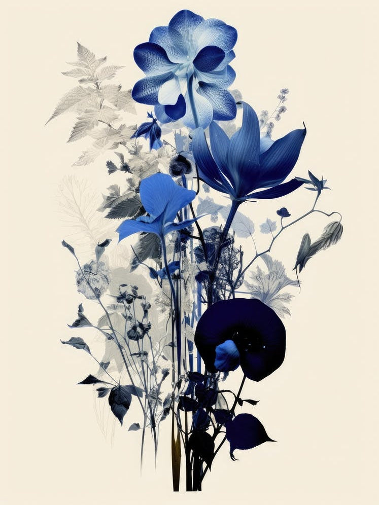 Blue Flowers 50