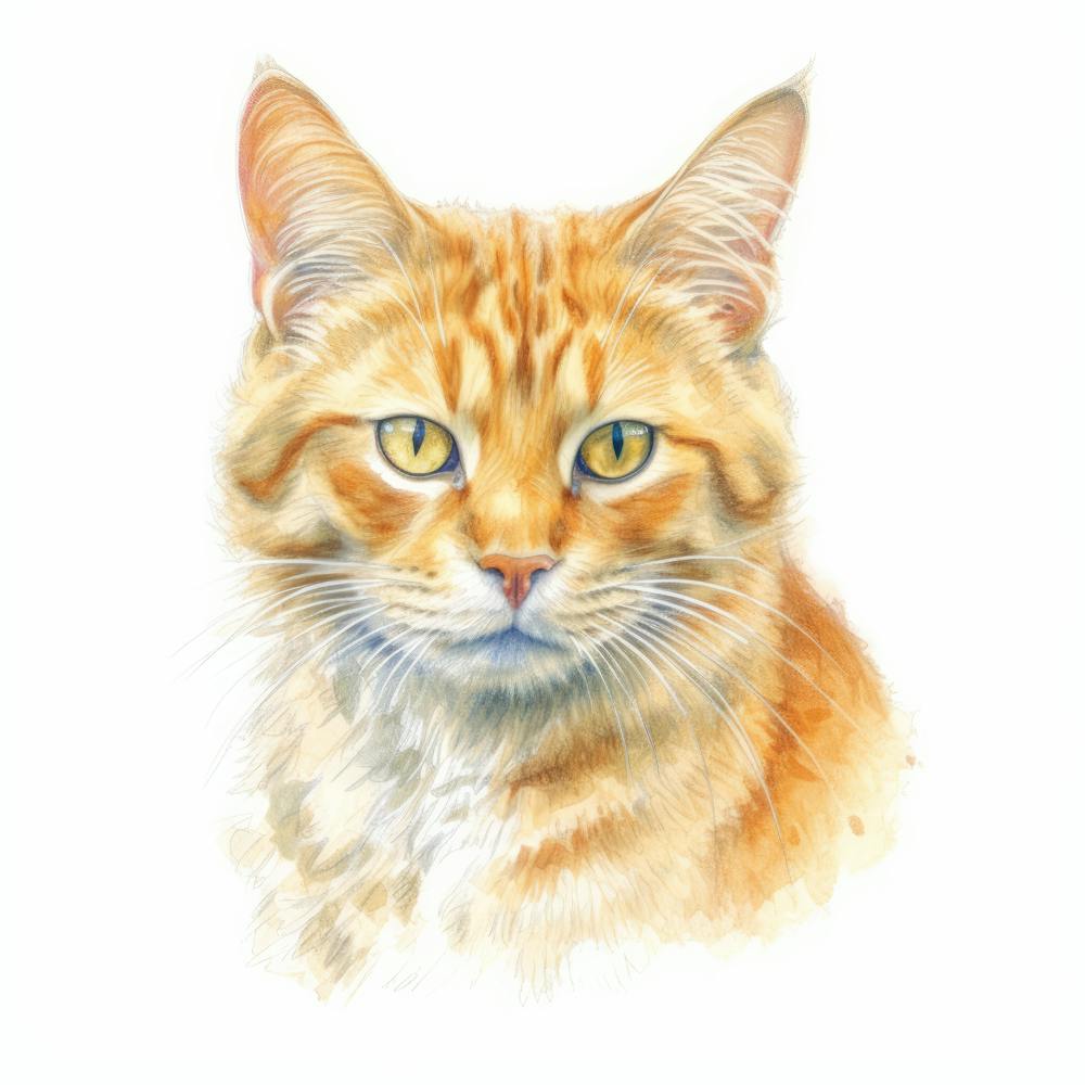 Mandarinkatzenporträt