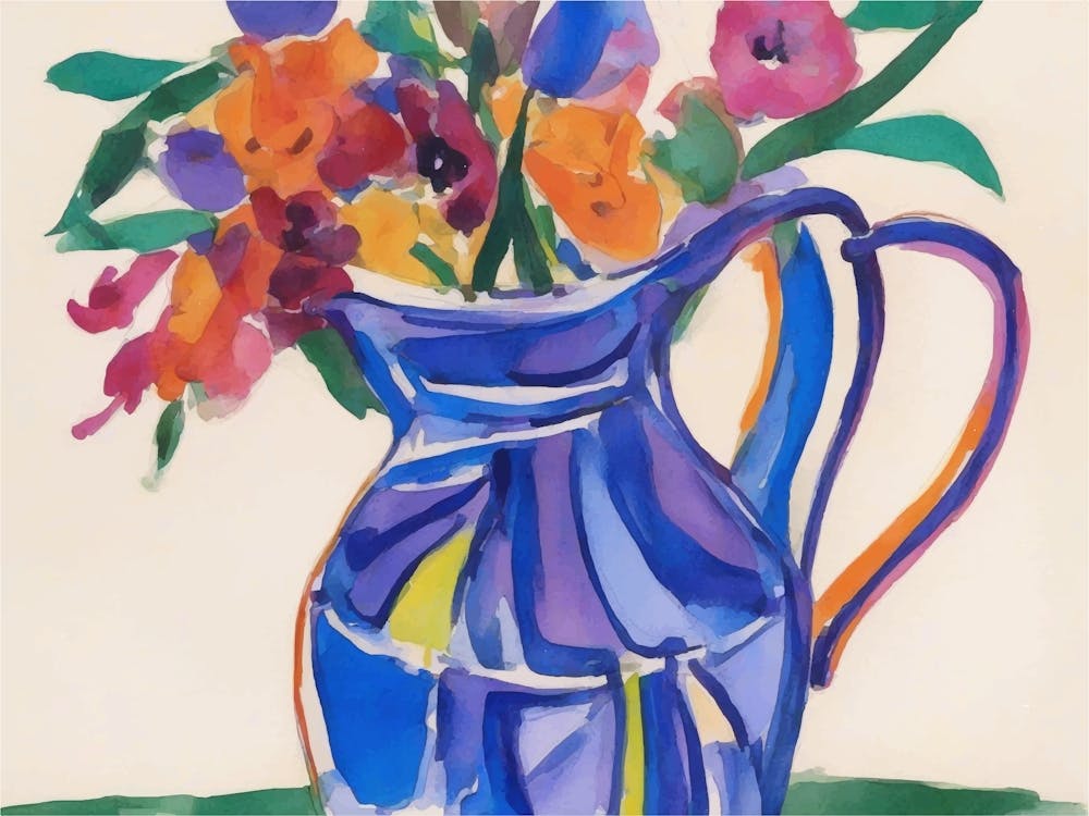 Boho Jug Of Flowers