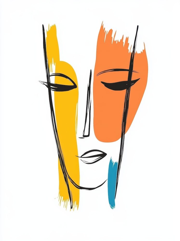 Abstract Of A Woman'S Face 36