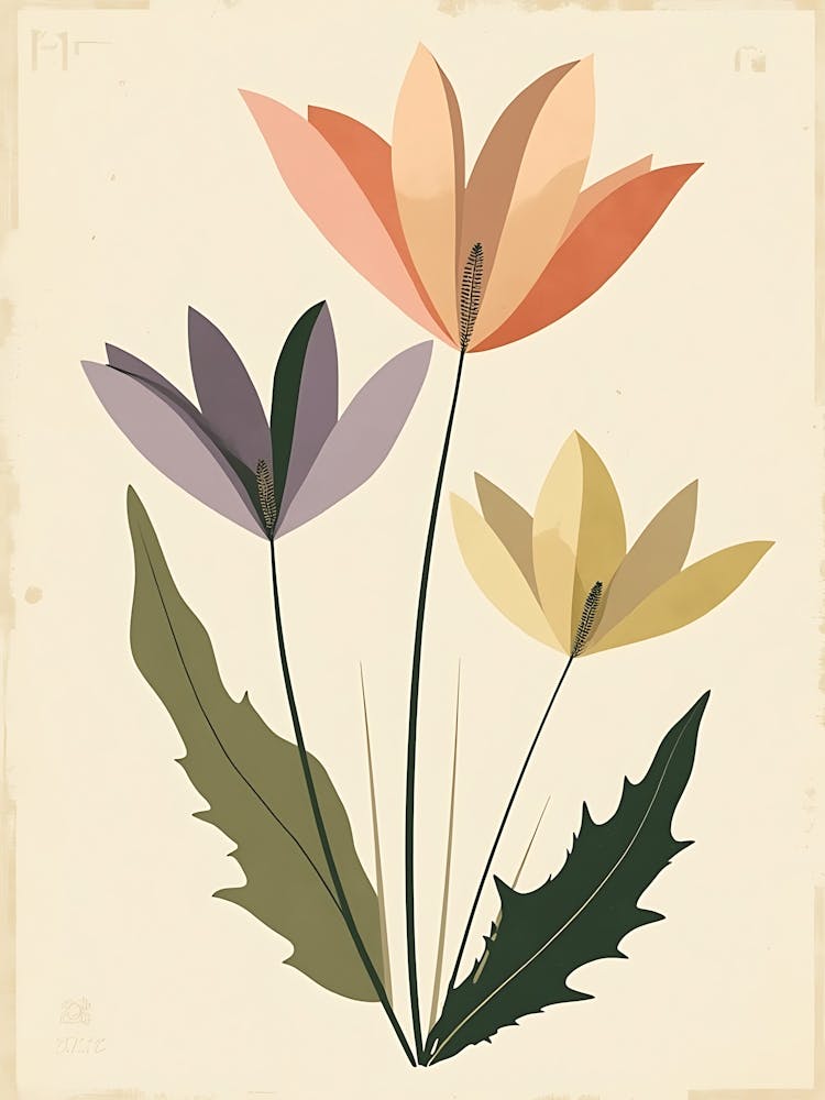 Trio de Fleurs Pastel Élégantes