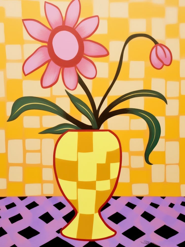 Wild Flowers Yellow Tones In Vase 1