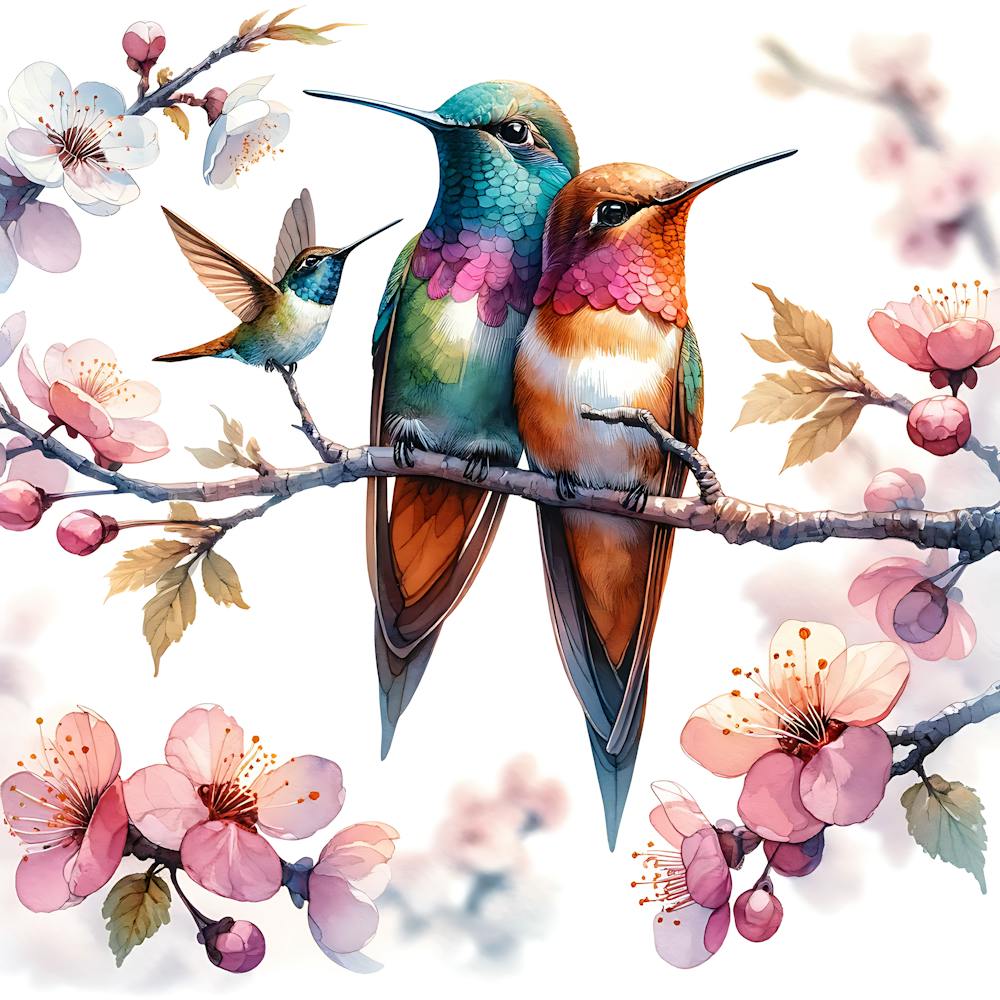 Kolibris in Blüte 1