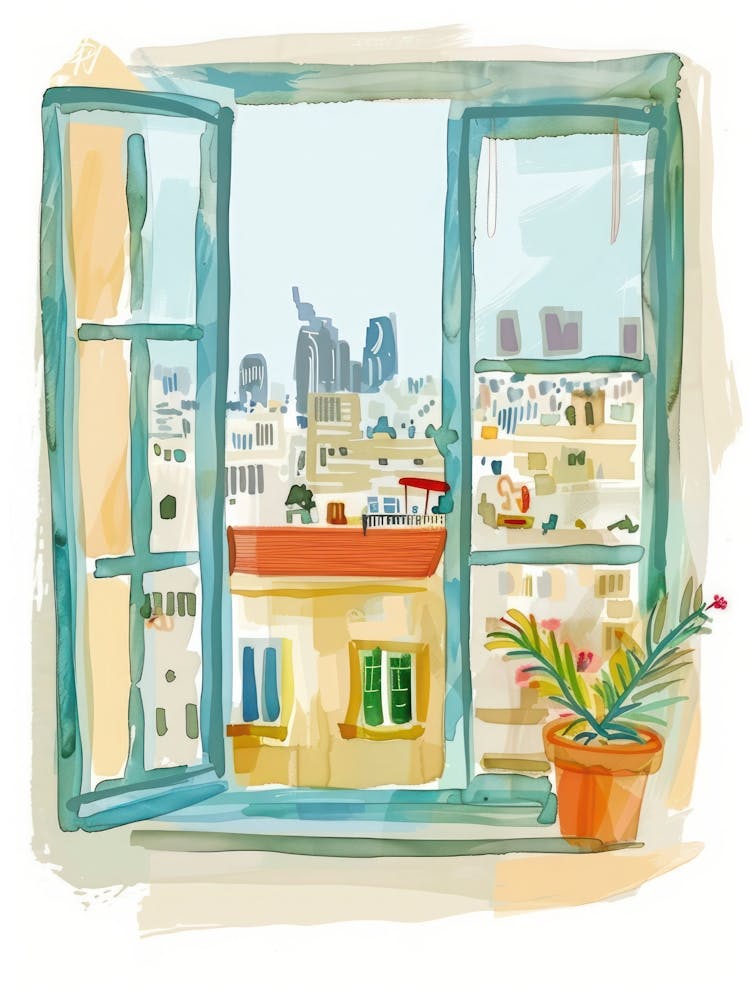 Travel Poster Happy Places Tel Aviv 4