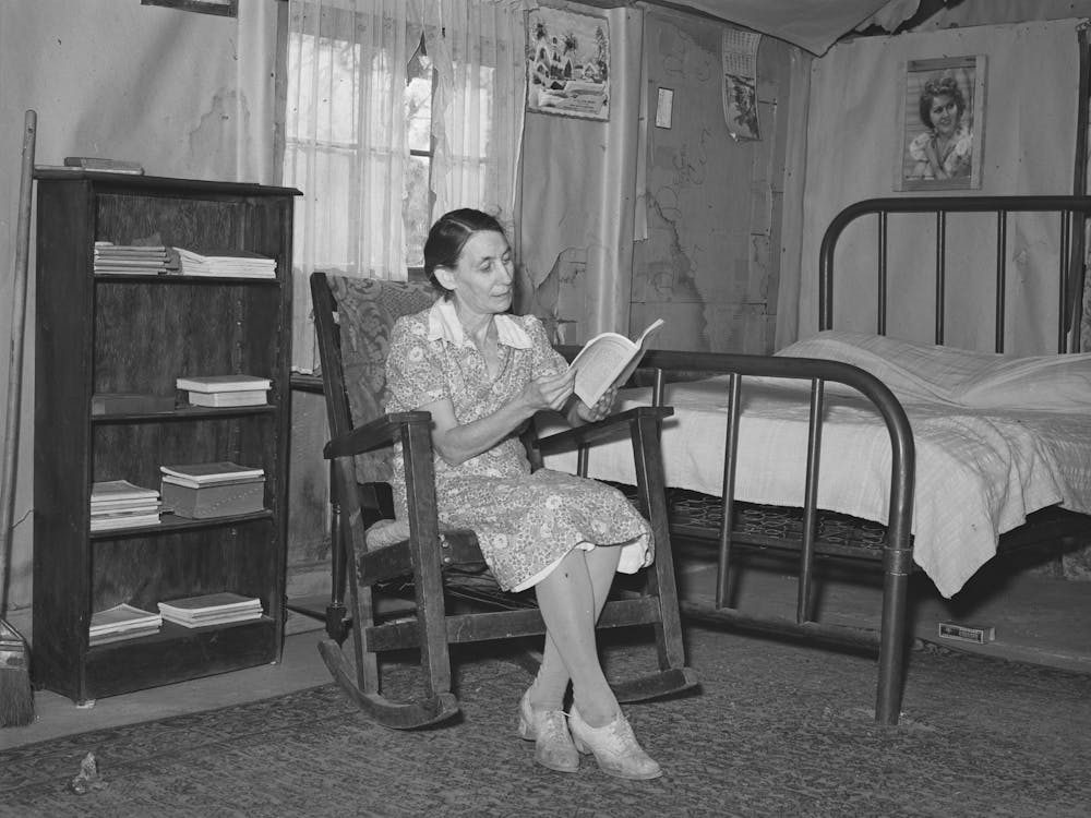 Wife Of Farmer From Oklahoma Who Has Bought A Fruit Farm Through The Federal Land Bank In Placer County, California