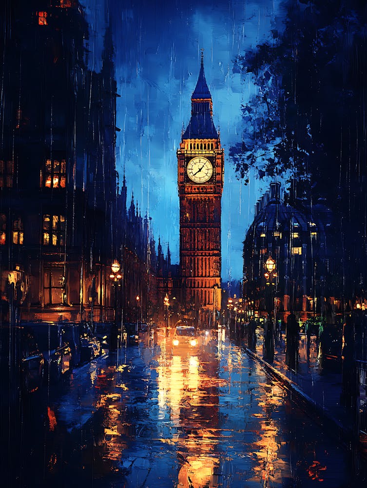 Fantasy Rainy Night In London 21