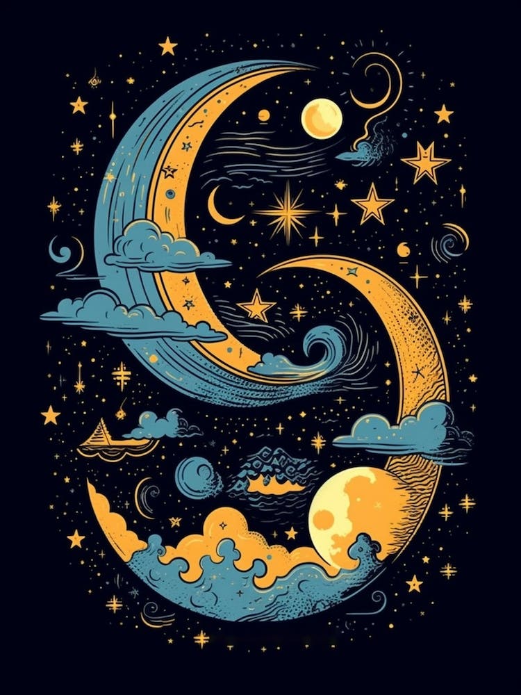 The Moon And Clouds Celestial 6