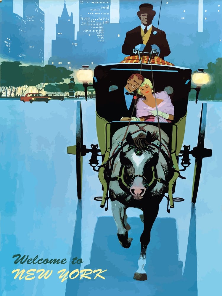New York, Romantic Ride on Horse Chariot