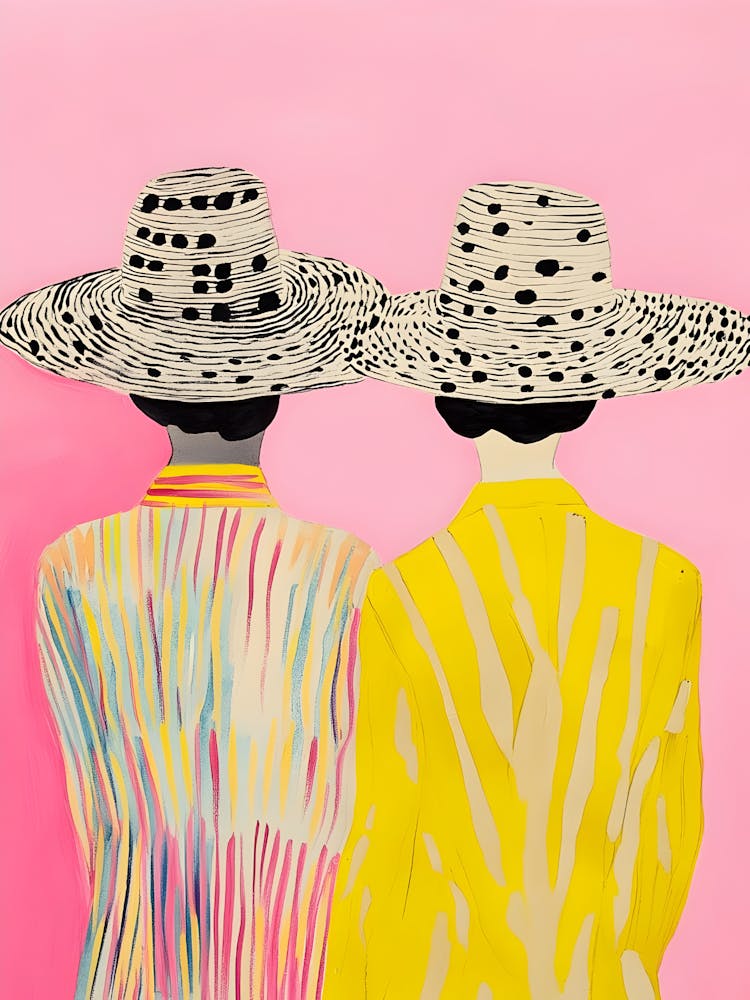 Two Women In Hats 1