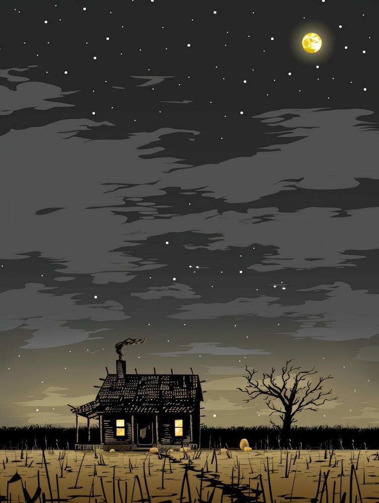 Illustration Of A Haunted House