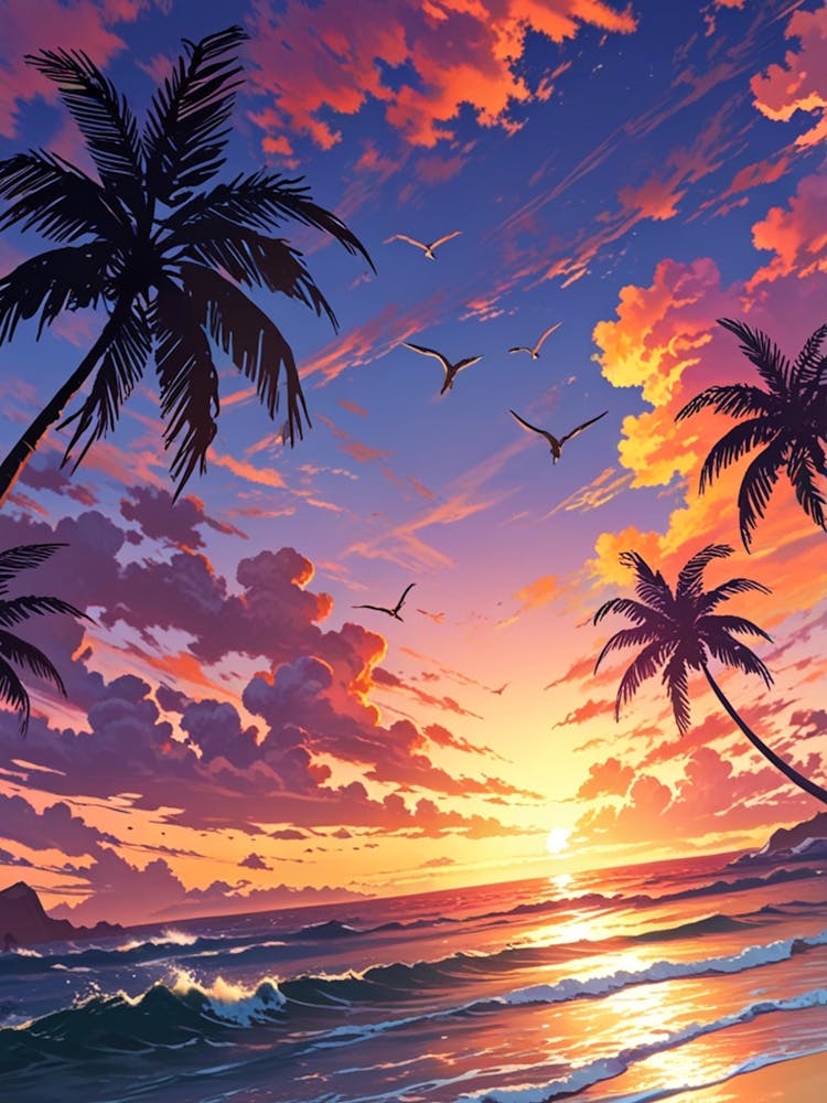 Sunset At The Beach 9