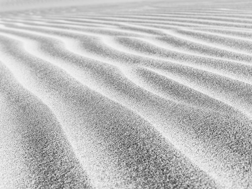 Abstract Sand Structure In The Desert