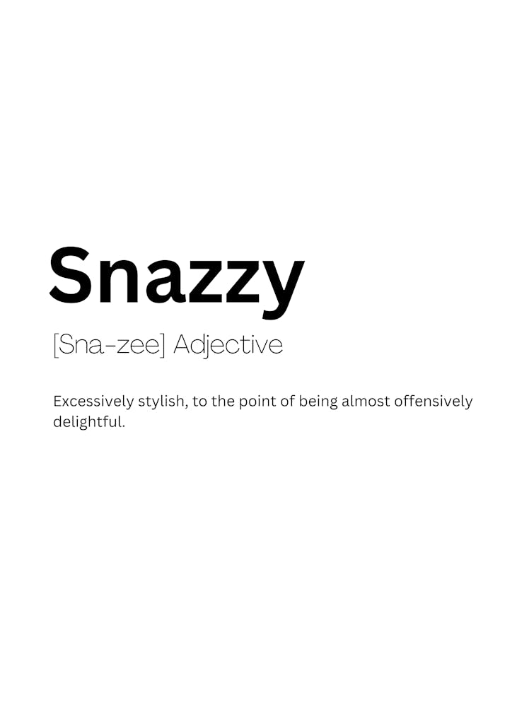 Snazzy Definition Meaning
