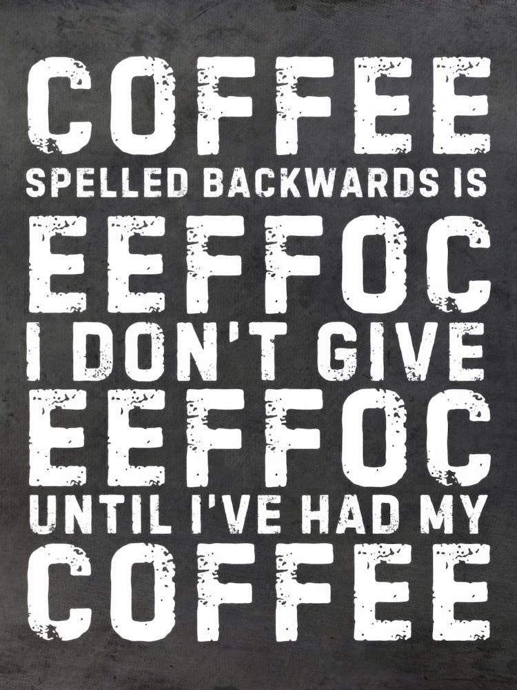 Coffee Spellbackwards 1
