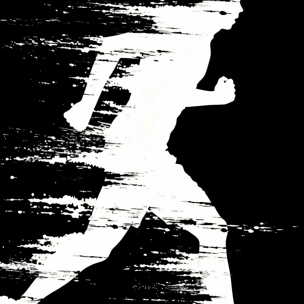Silhouette Of A Runner 3