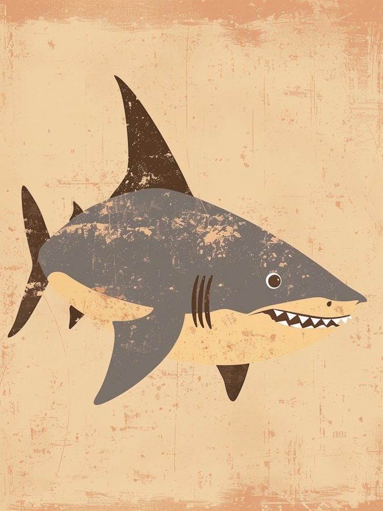 Cute Muted Pastels Shark 5