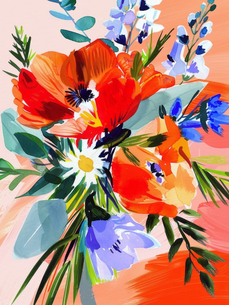 Bright Bouquet of Flowers