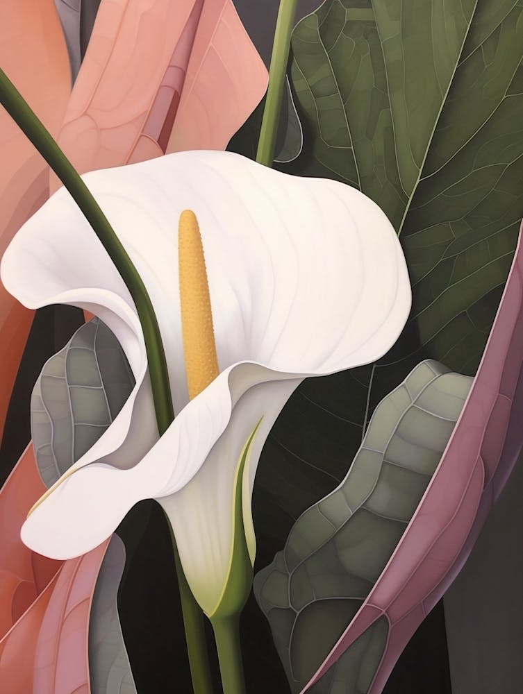 Blumenillustration Calla-Lilie 1
