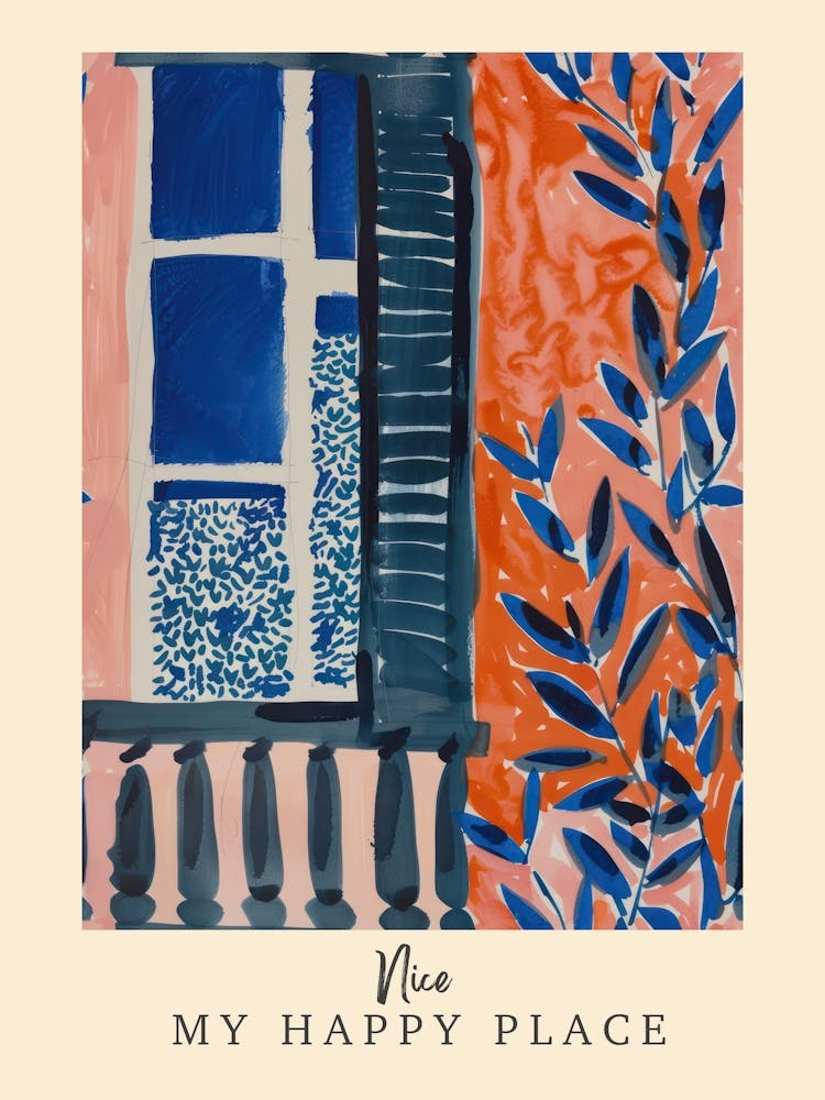 My Happy Place Nice 1 Travel Poster