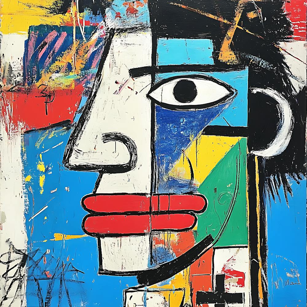 Abstract Painting Bold Shapes Energy 1