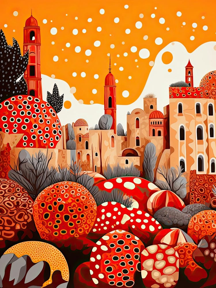 Siracusa, Italy, Illustration In The Style Of Pop Art 1