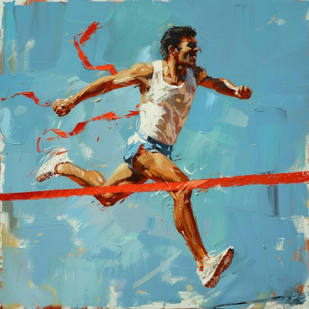 Runner At The Hurdles