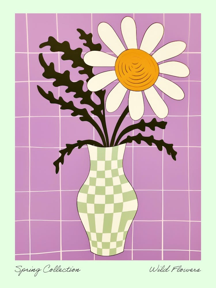 Spring Collection Wild Flowers White Tones In Vase 1