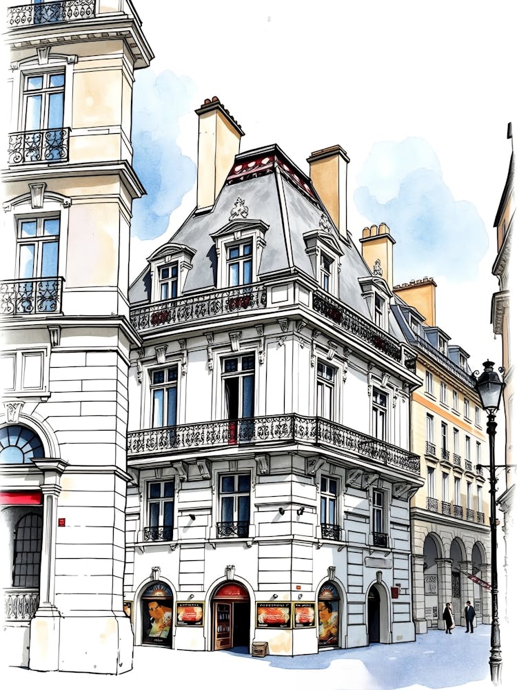 Paris Street Sketch 1
