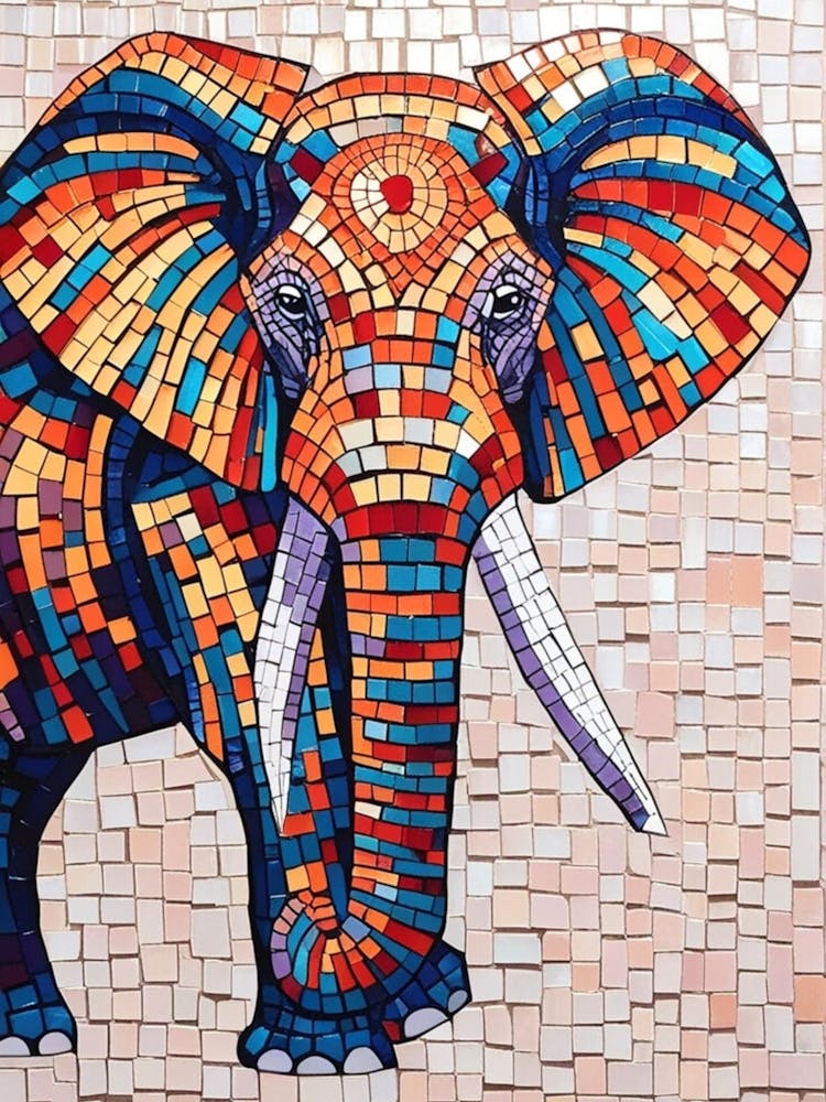 Mosaic Elephant 5