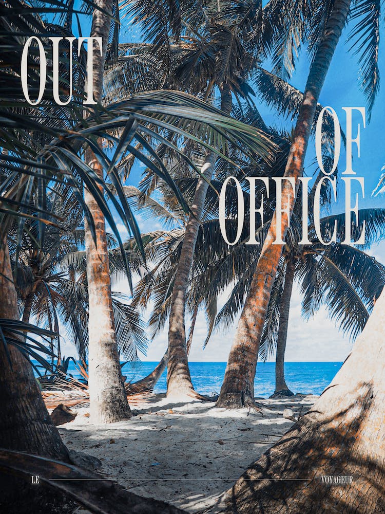 Out Of Office retro style poster