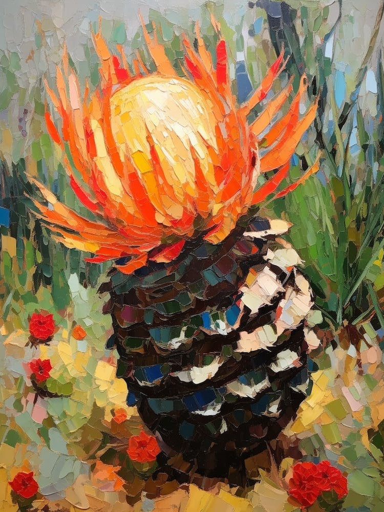 Cactus Painting Barrel 3