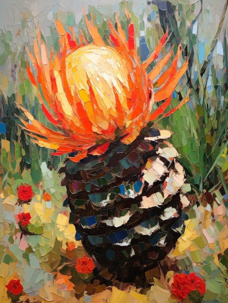 Cactus Painting Barrel 3
