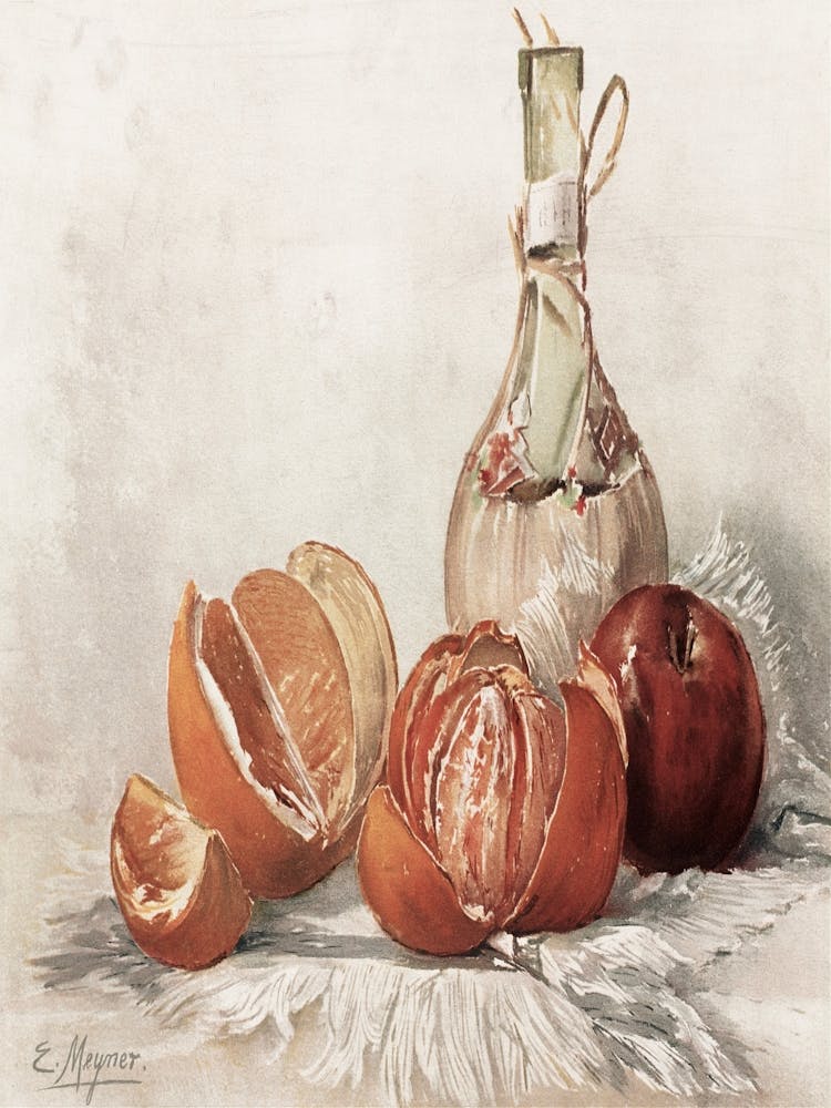 Oranges And A Bottle