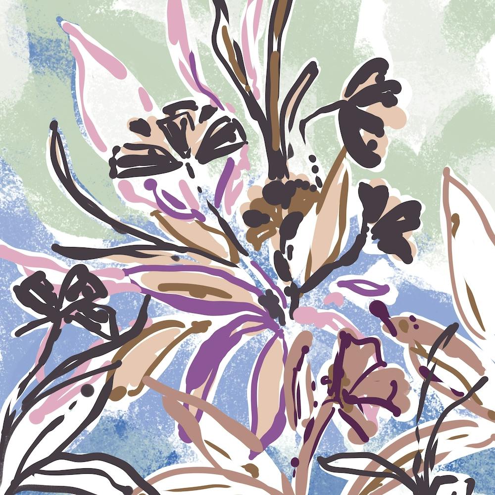 Flowers In The Garden square