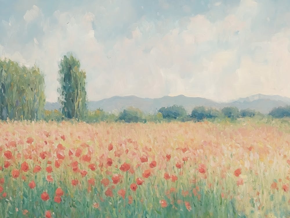 Mohnfeldlandschaft