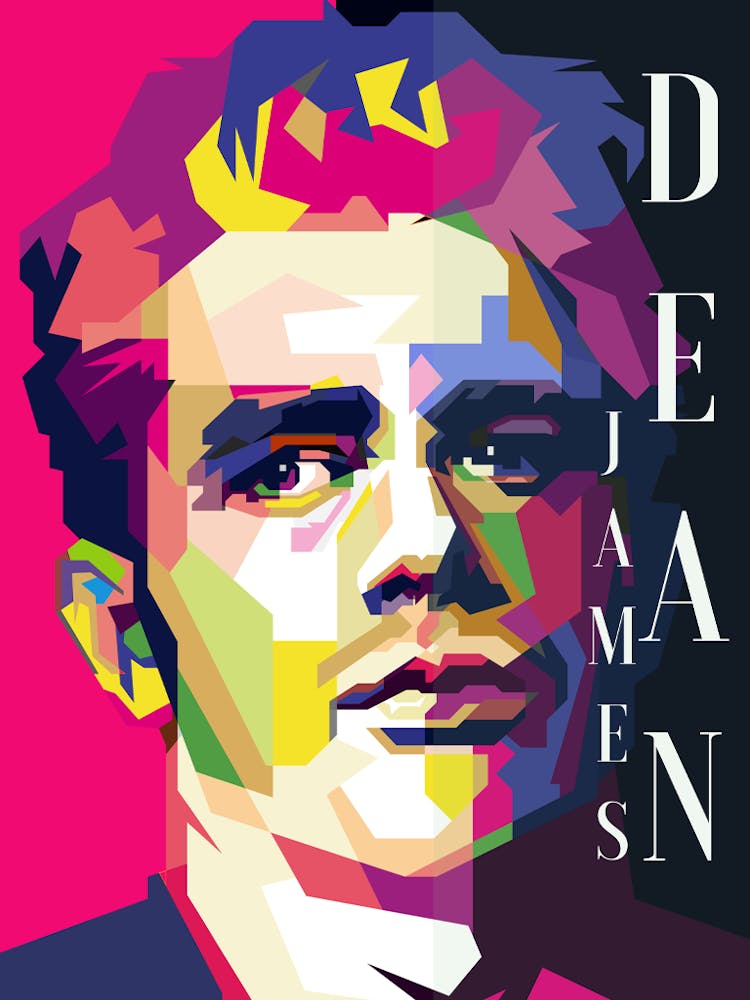 James Dean 60s Hollywood Celebrity Icon