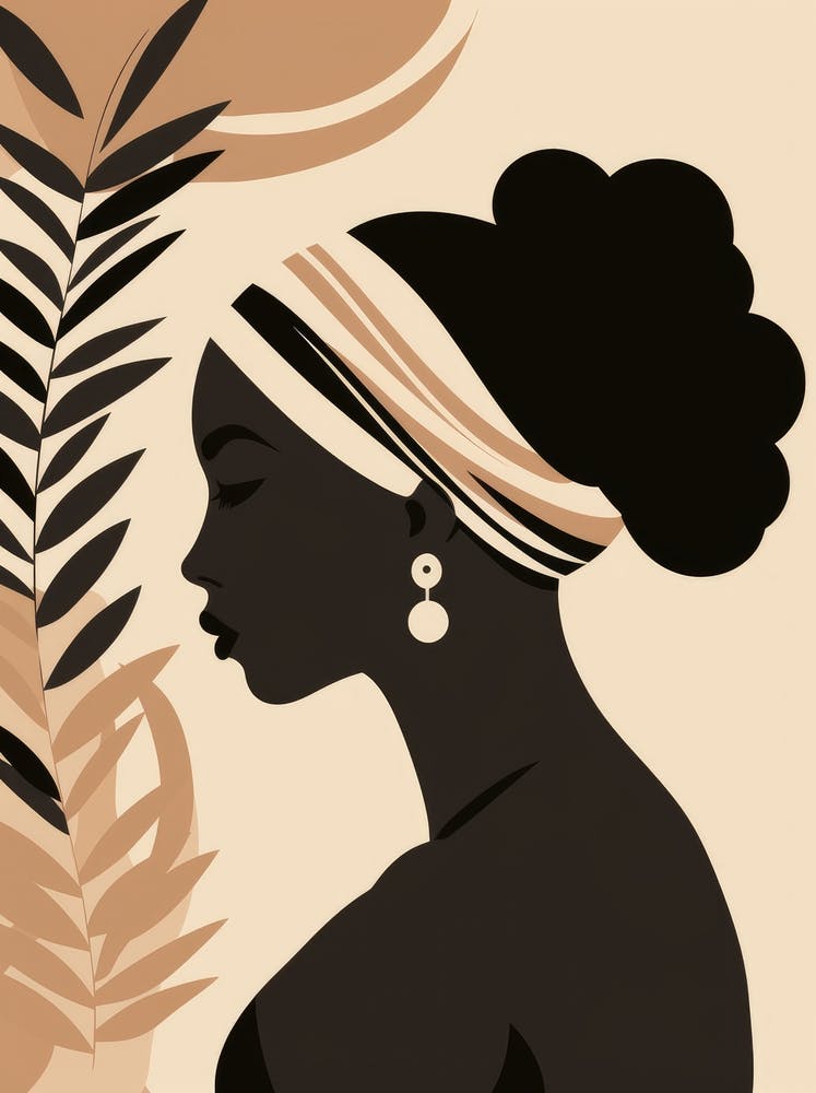 Silhouette Of African Woman 12