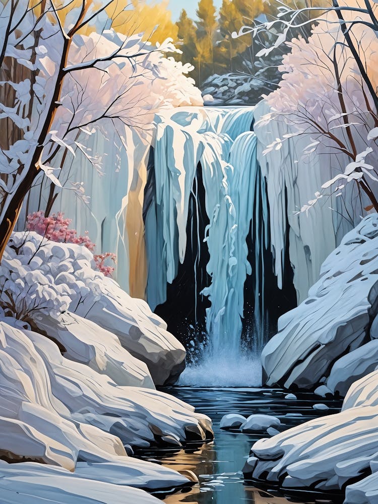 Winter Waterfall no1 1