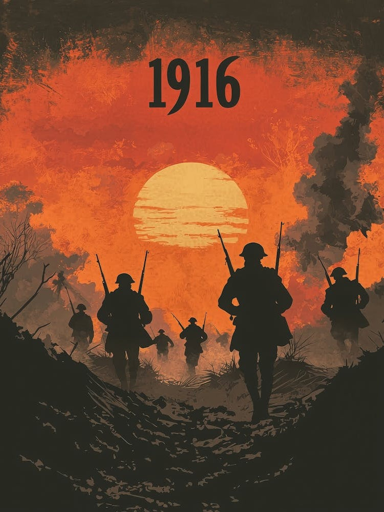 Aihrgdesign A Vintage Poster Depicting A Dramatic World War I D4960d1f 3fb7 4ac9 Acdd 9cf6de8df428 2